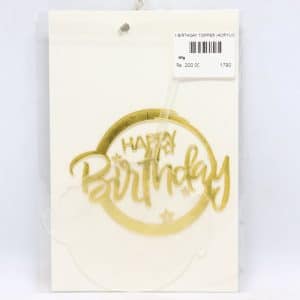 Happy Birthday Topper (Acrylic) | By Chefiality.pk