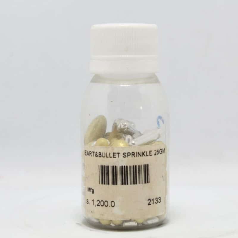 Heart-Bullet Sprinkle 25gm | By Chefiality.pk