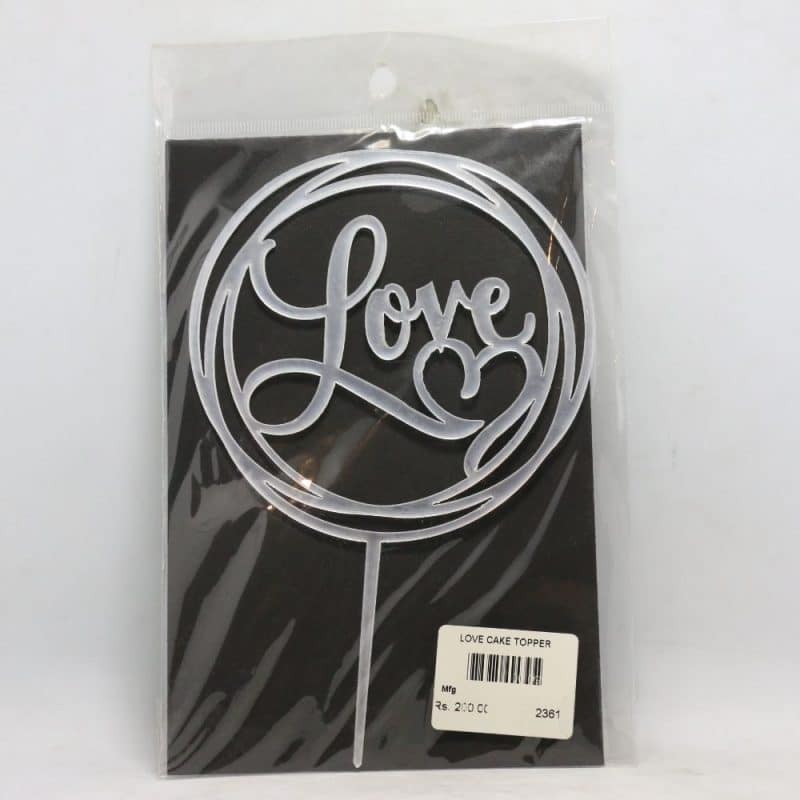Love cake Topper | By Chefiality.pk