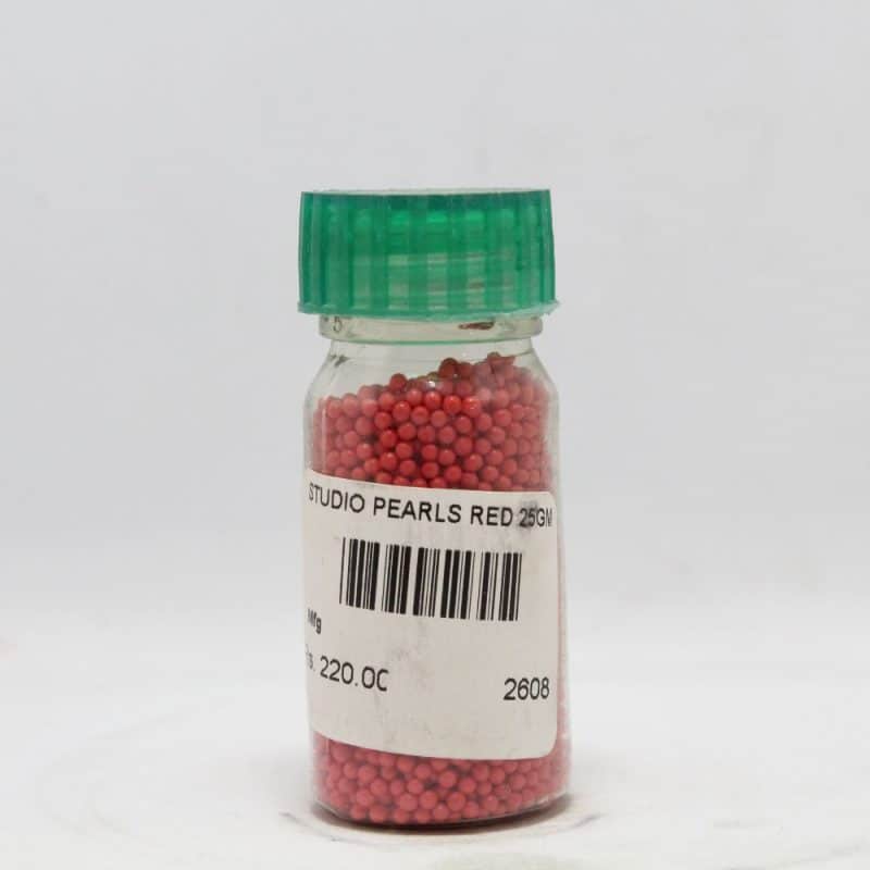 Studio Pearls Red 25gm | By Chefiality.pk