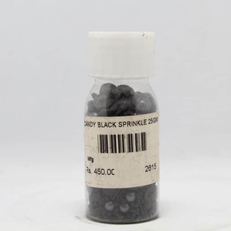 Candy Black Sprinkle 25gm | By Chefiality.pk