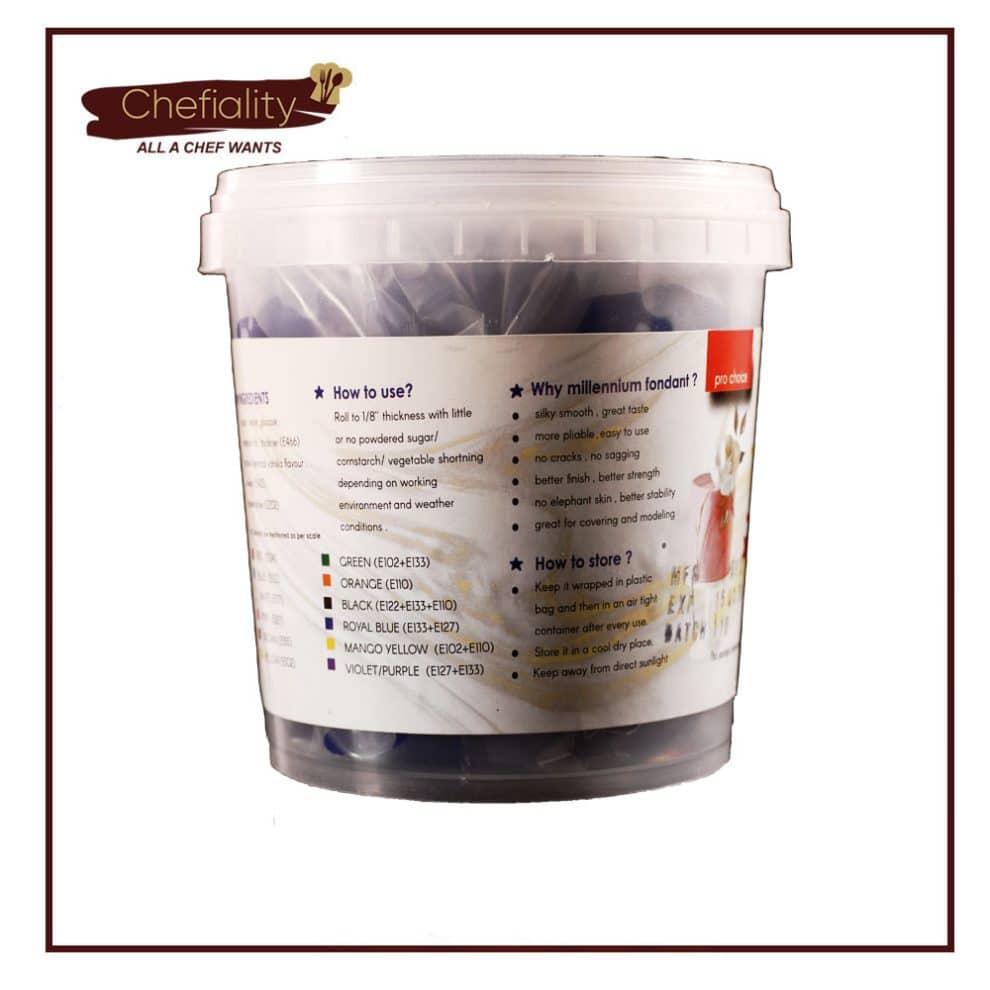 Millenium Royal Blue Fondant 500g By Chefiality.pk