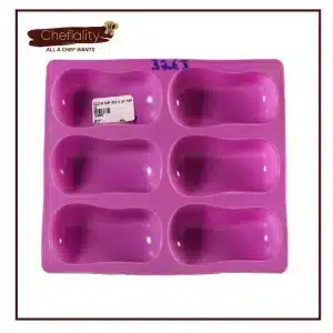 Silicone Soap Mold 6 Cavity Purple