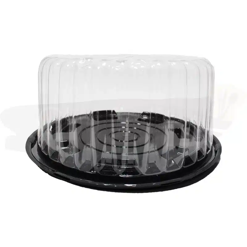 Cake Box Transparent 10x10 with Black Base
