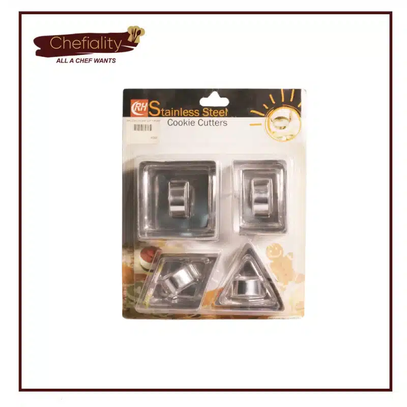 Stainless Cookie Cutter 4 Pc's