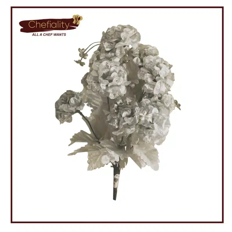 Artificial Flower Silver / Grey 1