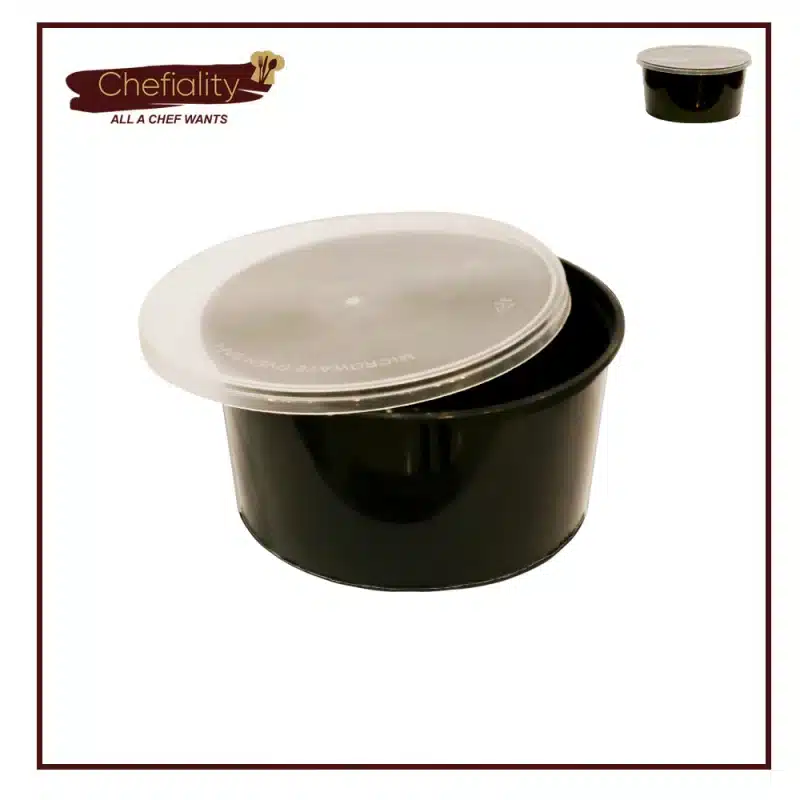 Food Container Black 1000ml