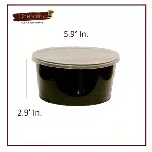 Food Container Black 1000ml