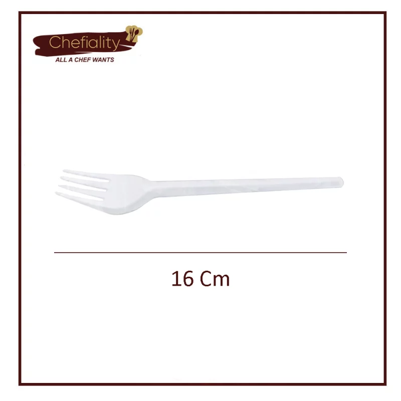 Fork White Disposable 100 Pc's