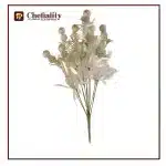 Artificial Flower Glitter Grey