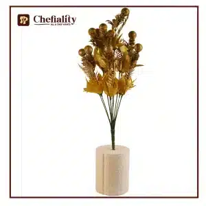 Artificial Flower Glitter Golden 3