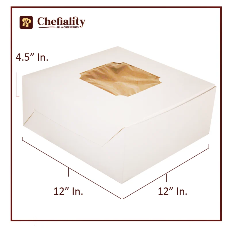 Cake Box Brown 12x12x4.5