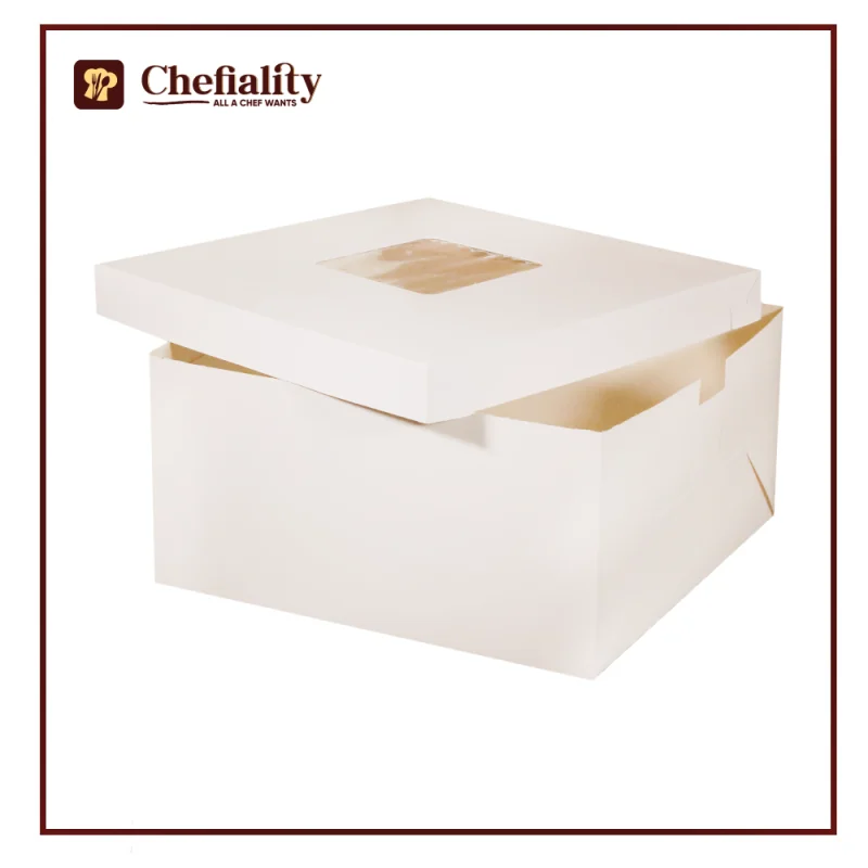 Cake Box White 14x14x7