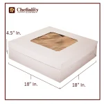 Cake Box Brown 18x18x4.5