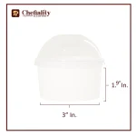 Paper Bowl 8 Oz White Lid