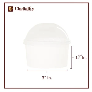 Paper Bowl 8 Oz White Lid