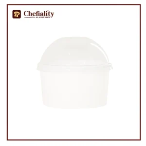 Paper Bowl 8 Oz White Lid