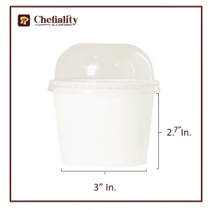 Paper Bowl 12 Oz White Lid