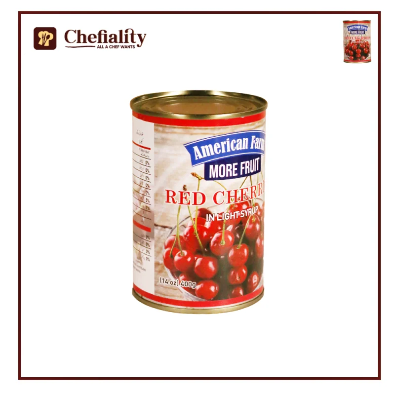 American Farm Red Cherry Topping & Filling 400g