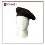 Chef Cap Cotton Black