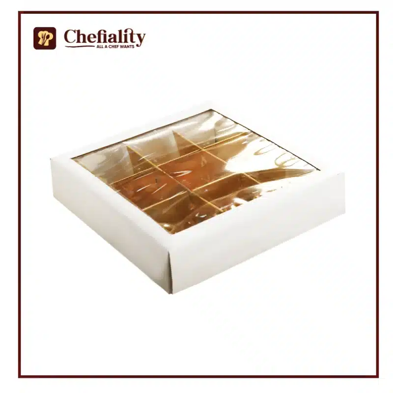 Brownie Box 9 Portion White