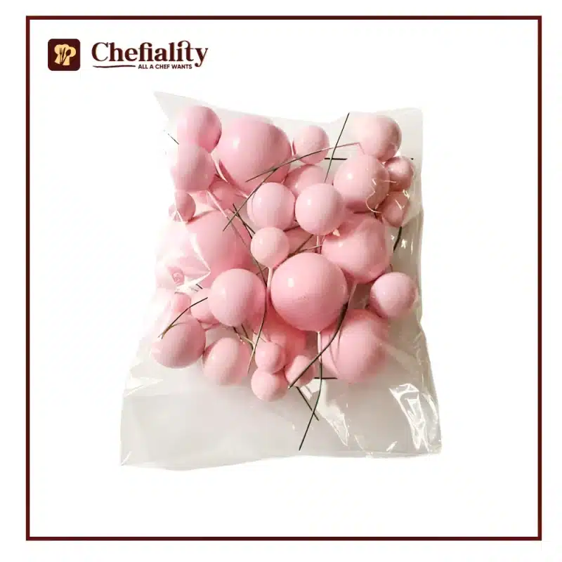 Faux Balls Pink 20 Pc's