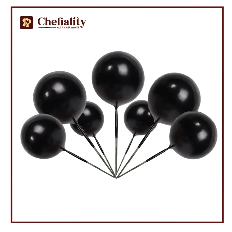 Faux Balls Black 20 Pc's