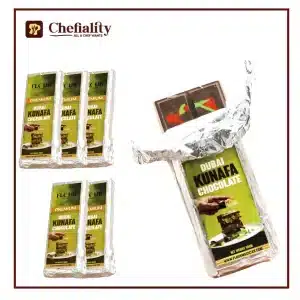 Pack of 5 Dubai Kunafa Flavoured Chocolates ( Pistachio )