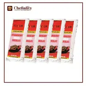 Pack of 5 Dubai Kunafa Flavoured Chocolates ( Strawberry )