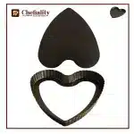 Tart Pan Non Stick Heart 9"