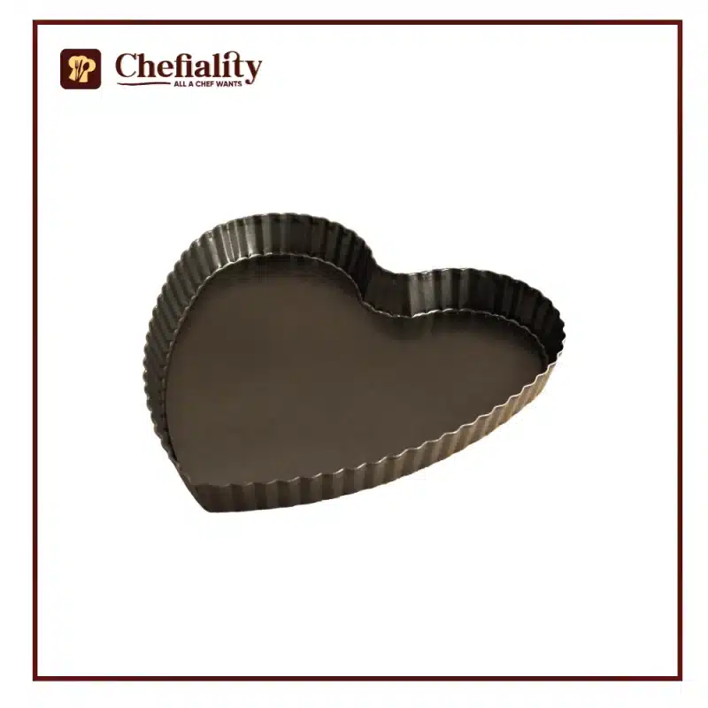 Tart Pan Non Stick Heart 9"