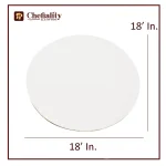 Cake Base 18x18 White Round