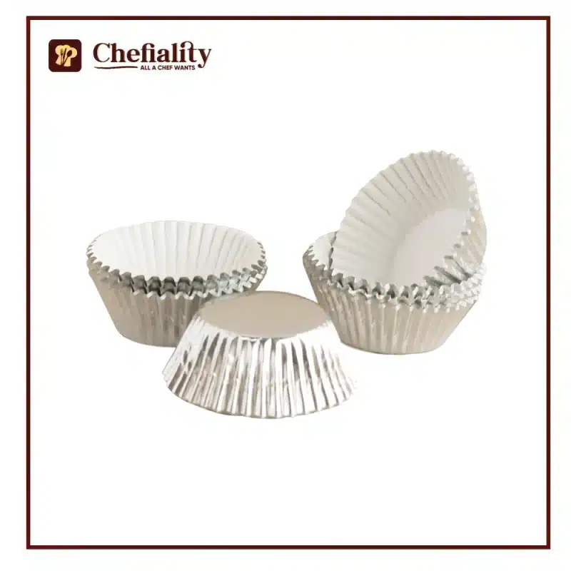 Cup Cake Liner Aluminium 100 Pc's
