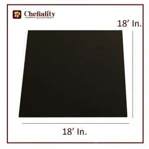 Cake Base 18x18 Black Square