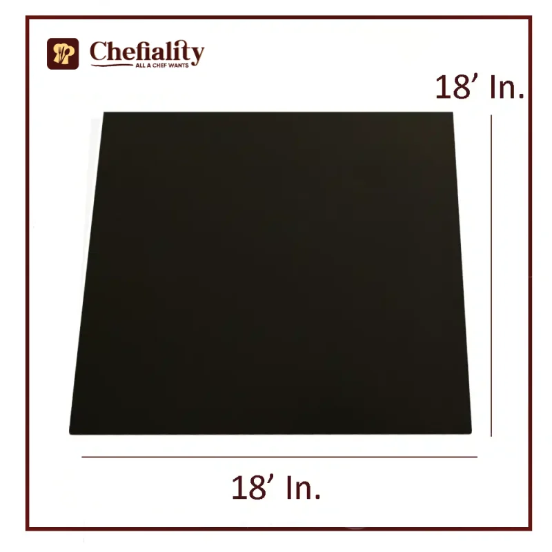 Cake Base 18x18 Black Square