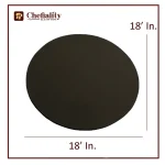 Cake Base 18x18 Black Round