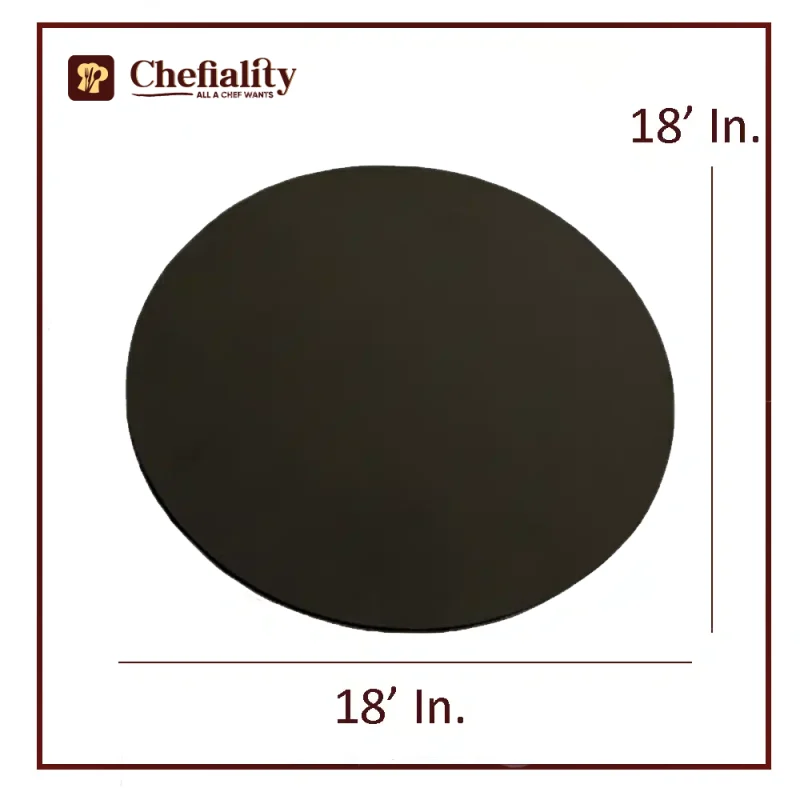 Cake Base 18x18 Black Round