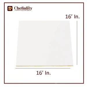 Cake Base 16x16 White Square