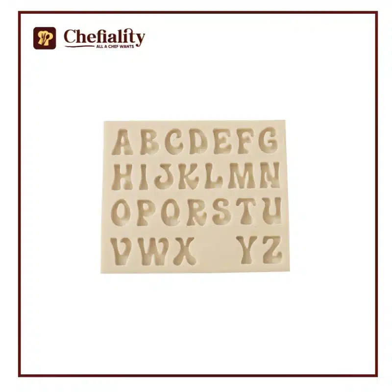 Silicone Alphabet Mold Medium