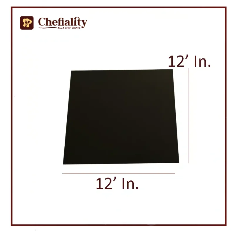 Cake Base 12x12 Black Square