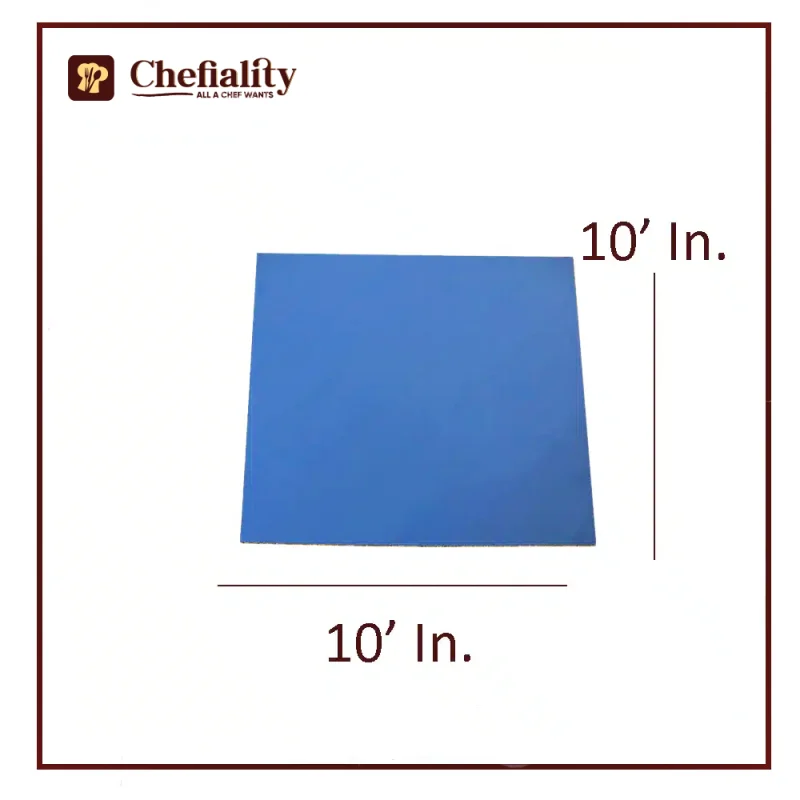 Cake Base 10x10 Blue Square