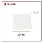 Cake Base 10x10 White Square
