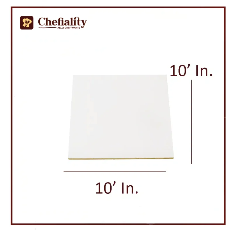 Cake Base 10x10 White Square
