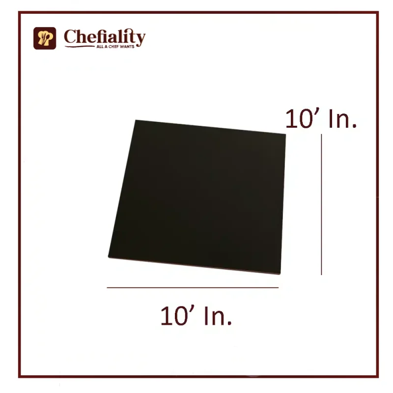 Cake Base 10x10 Black Square