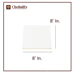 Cake Base 8x8 White Square