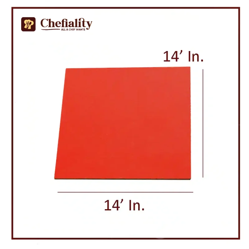 Cake Base 14x14 Red Square