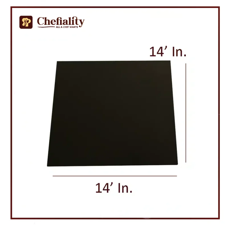 Cake Base 14x14 Black Square