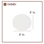Cake Base 8x8 White Round