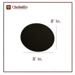 Cake Base 8x8 Black Round