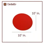 Cake Base 10x10 Red Round